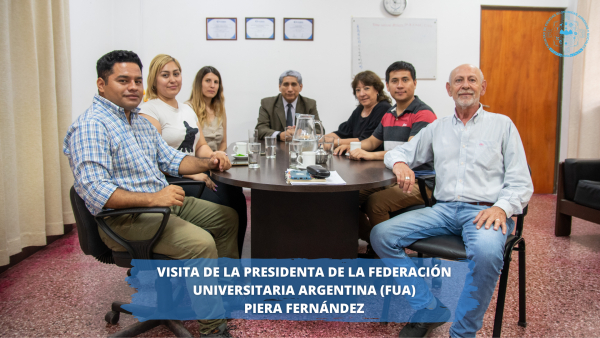 VISITA DE LA PRESIDENTA DE LA FUA PIERA FERNÁNDEZ