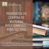 PROPUESTA DE COMPRA DE MATERIAL BIBLIOGRÁFICO - PERÍODO 2022